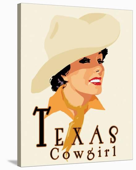 Texas Cowgirl-Richard Weiss-Stretched Canvas