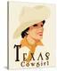 Texas Cowgirl-Richard Weiss-Stretched Canvas