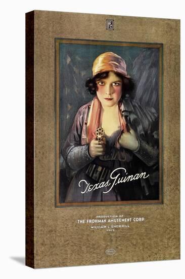 Texas Guinan, on 1919 personality poster-null-Stretched Canvas