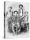 Texas Rangers Armed with Revolvers and Winchester Rifles, 1890 (B/W Photo)-American Photographer-Premier Image Canvas