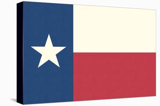 Texas State Flag-Lantern Press-Stretched Canvas