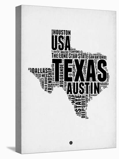 Texas Word Cloud 2-NaxArt-Stretched Canvas