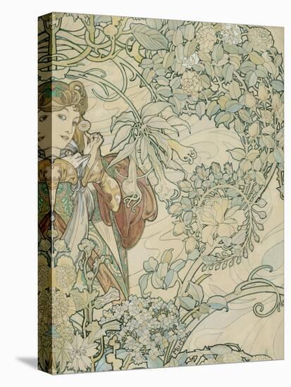 Textile Design-Alphonse Mucha-Premier Image Canvas