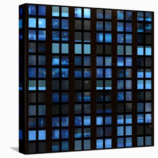 Texture Resembling Illuminated Windows in a Building at Night-Kamira-Premier Image Canvas