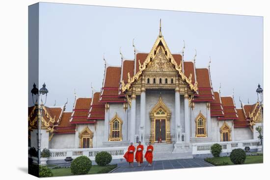 Thailand, Bangkok, Wat Benchamabophit aka The Marble Temple-Steve Vidler-Premier Image Canvas