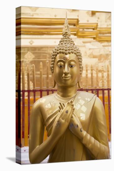 Thailand, Chiang Mai Province, Wat Phra That Doi Suthep. Buddha Statue-Emily Wilson-Premier Image Canvas
