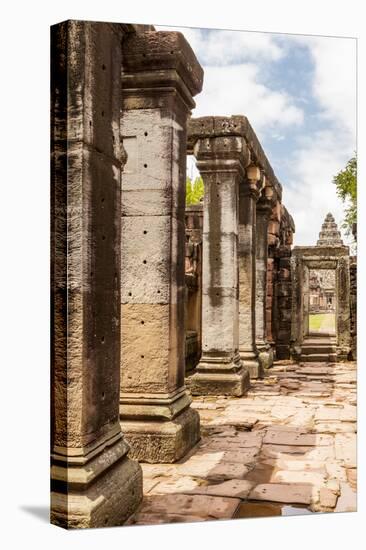 Thailand. Phimai Historical Park. Ruins of ancient Khmer temple complex.-Tom Haseltine-Premier Image Canvas