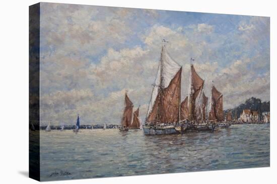 Thames Barges Racing Off Pin Mill, Suffolk, 2008-John Sutton-Premier Image Canvas