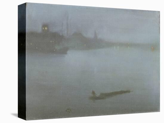 Thames - Nocturne in Blue and Silver, c.1872/8-James Abbott McNeill Whistler-Premier Image Canvas