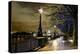 Thames River Bank Offers a Well Lit Walk, London, Uk-Richard Wright-Premier Image Canvas