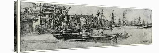 Thames Warehouse, 19th Century-James Abbott McNeill Whistler-Premier Image Canvas