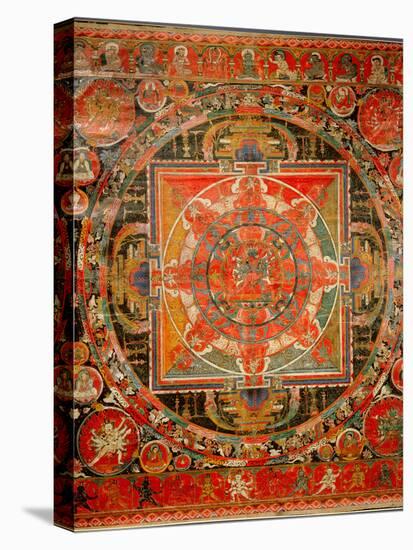 Thang-Ka Depicting a Mandala, Used as an Instrument of Meditation-null-Premier Image Canvas