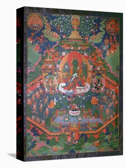 Thangka Depicting Green Tara-null-Premier Image Canvas