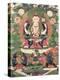 Thangka of Buddha Shakamunyi with Manjushri and Vajrapani-null-Premier Image Canvas