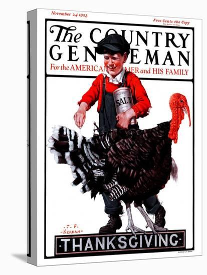 "Thanksgiving," Country Gentleman Cover, November 24, 1923-J.F. Kernan-Premier Image Canvas