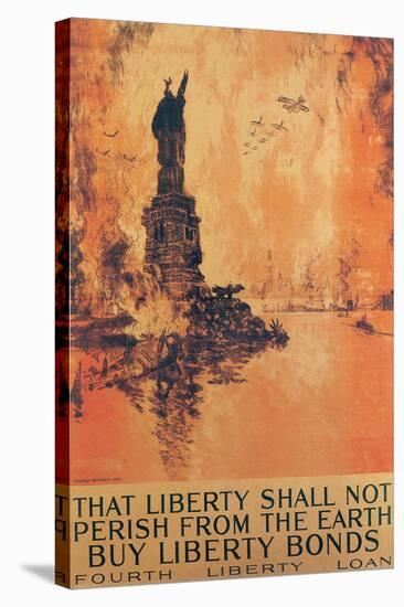 That Liberty Shall Not Perish From The Earth-Joseph Pennell-Stretched Canvas