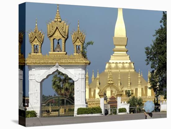 That Luang Stupa, Largest in Laos, Built 1566 by King Setthathirat, Vientiane, Laos, Southeast Asia-De Mann Jean-Pierre-Premier Image Canvas