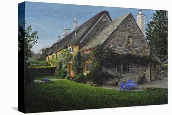 Thatched Cottage, Great Tew, 2014-Trevor Neal-Premier Image Canvas