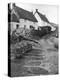 Thatched Cottages in Cadgwith, Cornwall, 1924-1926-Underwood-Premier Image Canvas