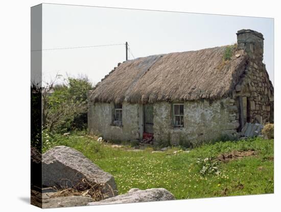 Thatched Croft, Isle of Skye, Highlands, Scotland, United Kingdom, Europe-Jan Baldwin-Premier Image Canvas