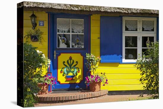 Thatched-Roof House with Traditional Front Door in Born on the Darss Peninsula-Uwe Steffens-Premier Image Canvas