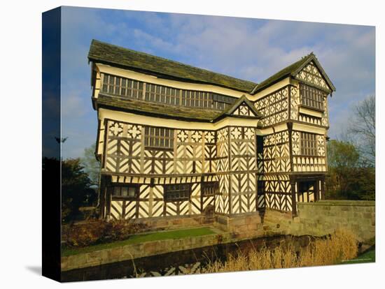 The 16th Century Black and White Gabled House, Little Moreton Hall, Cheshire, England, UK-Jonathan Hodson-Premier Image Canvas
