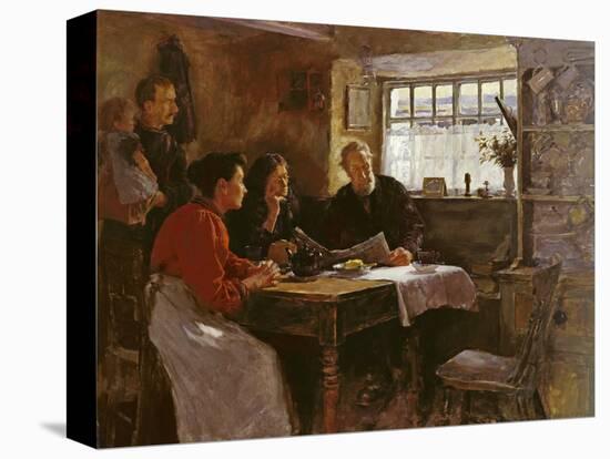 The 22nd January 1901 (Reading the News of the Queen's Death in a Cornish Cottage)-Stanhope Alexander Forbes-Premier Image Canvas