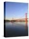 The 25Th April Bridge Over the Tagus River, Lisbon, Portugal, Europe-null-Premier Image Canvas