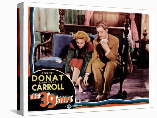 The 39 Steps, Madeleine Carroll, Robert Donat, 1935-null-Stretched Canvas