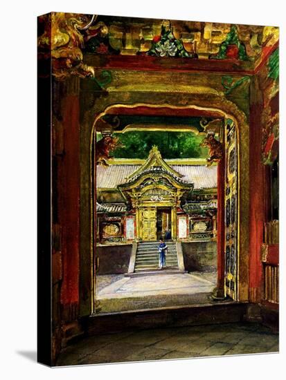 The 3rd Gate, Iyemitsu Temple, Nikko, Japan, C.1886-John La Farge-Premier Image Canvas