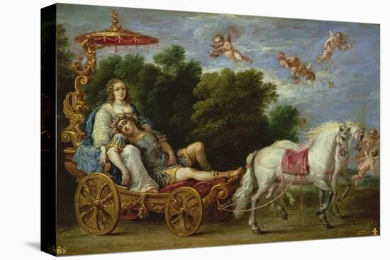 The Abduction of the Sleeping Rinaldo to the Fortunate Isle (Oil on Canvas)-David the Younger Teniers-Premier Image Canvas