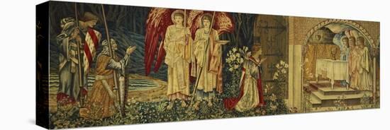 The Achievement of the Holy Grail by Sir Galahad, Sir Bors and Sir Percival-Edward Burne-Jones-Premier Image Canvas