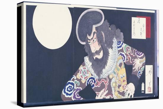 The Actor Ichikawa Danjuro Ix in the Role of the Pirate Kezori Kuemon-Tsukioka Kinzaburo Yoshitoshi-Premier Image Canvas