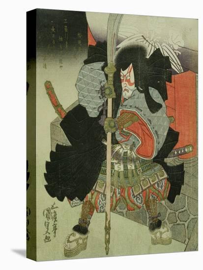 The Actor Ichikawa Danjuro VII as a Samurai Warrior-Utagawa Kunisada-Premier Image Canvas