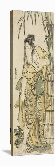 The Actor Ichikawa Komazo as a Woman with Dishevelled Hair, C.1791-Katsushika Hokusai-Premier Image Canvas