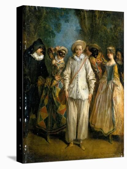 The Actors of the Commedia Dell'Arte-Nicolas Lancret-Premier Image Canvas