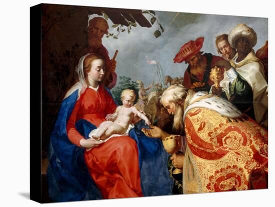 The Adoration of the Magi, 1624-Abraham Bloemaert-Premier Image Canvas