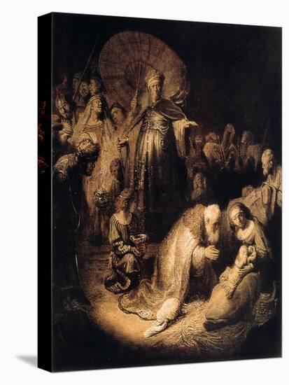 The Adoration of the Magi, 1632-Rembrandt van Rijn-Premier Image Canvas