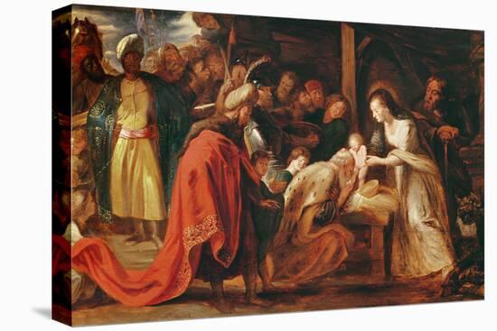 The Adoration of the Magi, C.1617-18 (Oil on Canvas)-Peter Paul Rubens-Premier Image Canvas