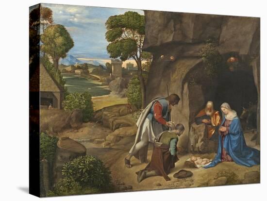 The Adoration of the Shepherds, 1505-10-Giorgione-Premier Image Canvas