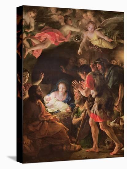 The Adoration of the Shepherds, C.1770 (Oil on Wood)-Anton Raphael Mengs-Premier Image Canvas