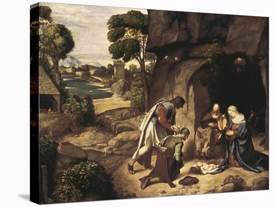 The Adoration of the Shepherds-Giorgione-Stretched Canvas