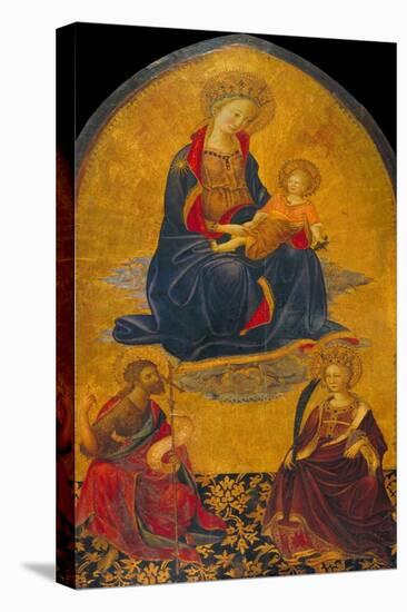 The Adoration of the Virgin and Child by Saint John the Baptist and Saint Catherine-Gherardo Starnina-Premier Image Canvas