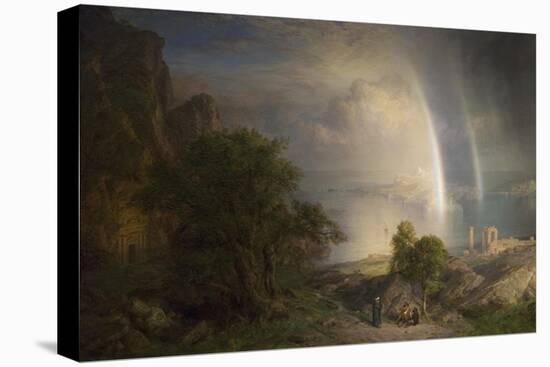 The Aegean Sea-Frederic Edwin Church-Stretched Canvas