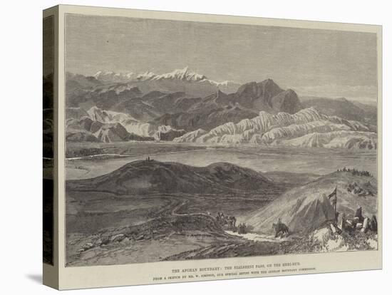 The Afghan Boundary, the Nialsheni Pass, on the Heri-Rud-William 'Crimea' Simpson-Premier Image Canvas