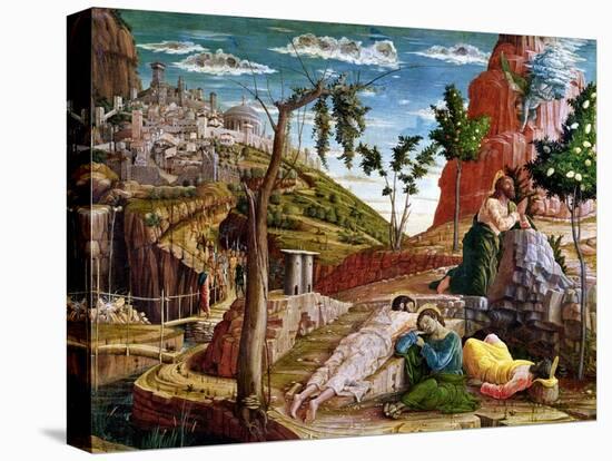 The Agony in the Garden, Left Hand Predella Panel from the Altarpiece of St. Zeno of Verona 1456-60-Andrea Mantegna-Premier Image Canvas