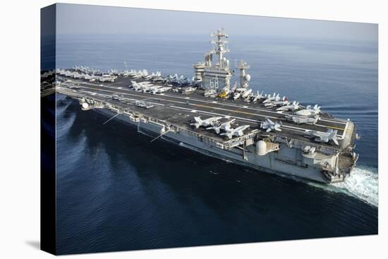 The Aircraft Carrier USS Nimitz Is Underway in the Arabian Gulf-null-Premier Image Canvas