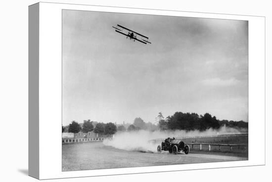 The Airplane Races the Automobile-null-Stretched Canvas