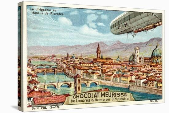 The Airship Above Florence-null-Premier Image Canvas