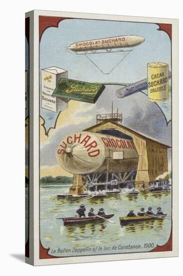 The Airship Zeppelin on Lake Constance, 1900-null-Premier Image Canvas